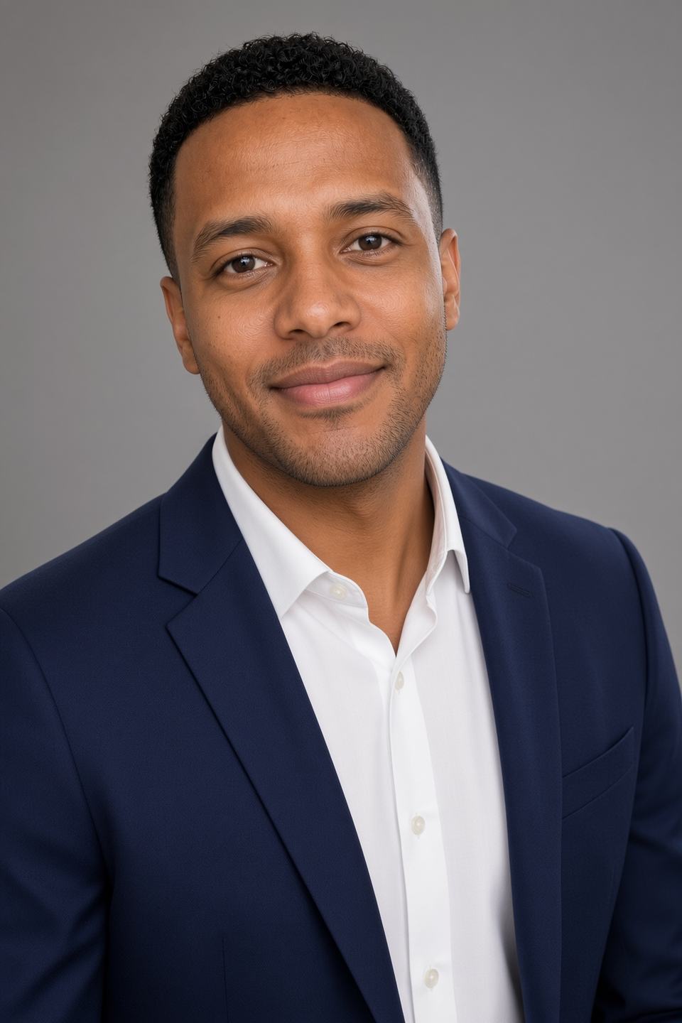 Finished studio headshot
